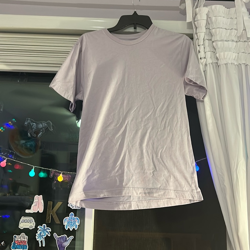 pastel purple T-shirt